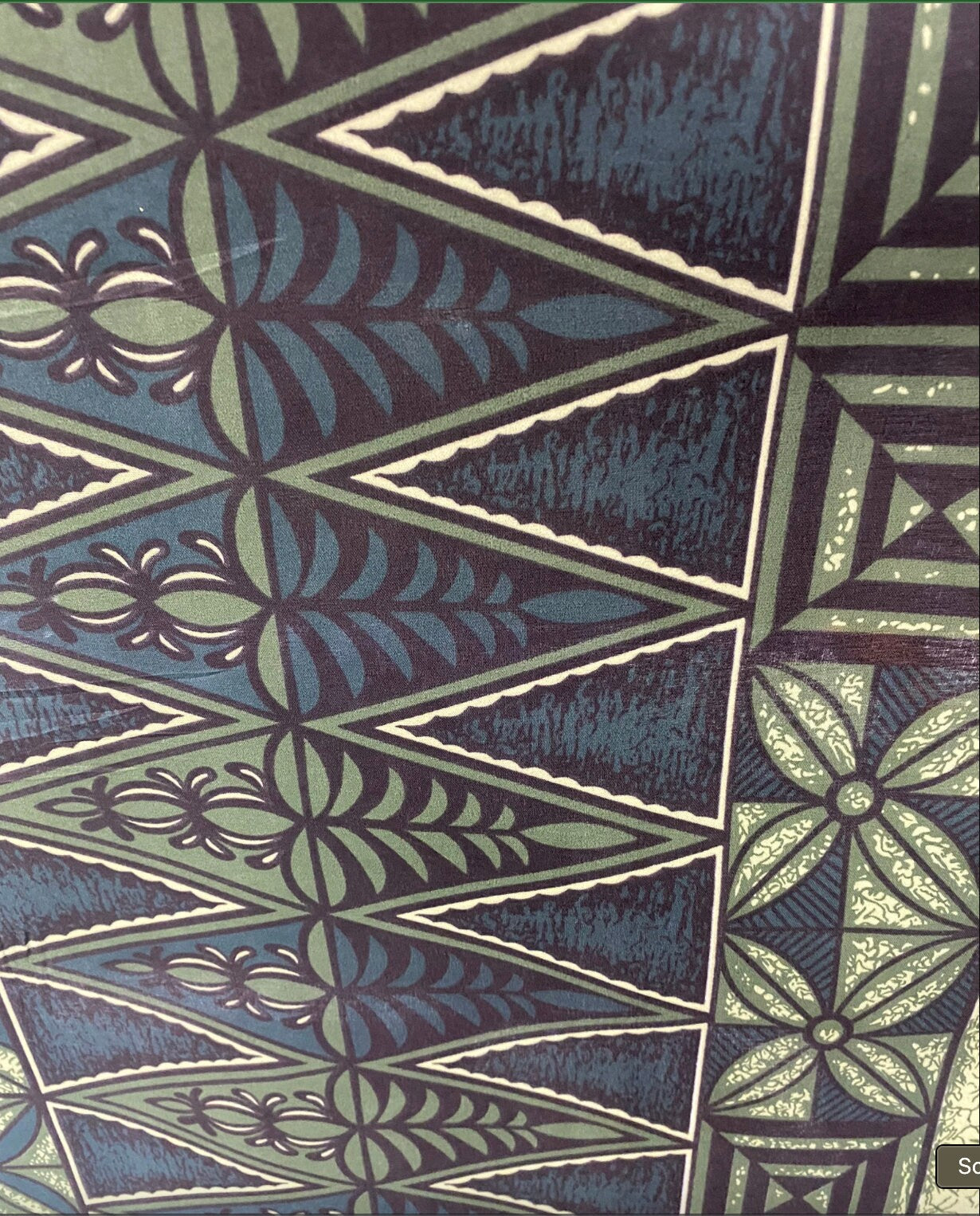 Polynesian Tongan Print, Tribal, Block Print, Polyester Fabric 45" - HD Design Island Fabric | POLY111 | Gtex Fabrics