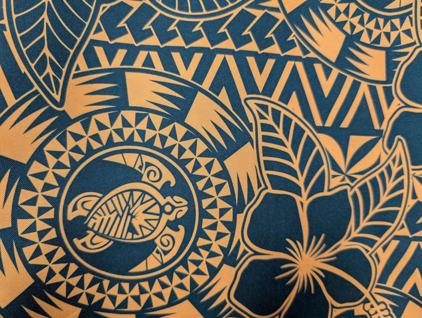 High Quality "58" Wide Mini Matt Fabric – Polynesian, Island Print, Tropical - Vibrant Colors - Sold By The Yard |Polynesian Monstera Leaf Fabric – Tribal Island Print | 45” Wide | Gtex Fabrics