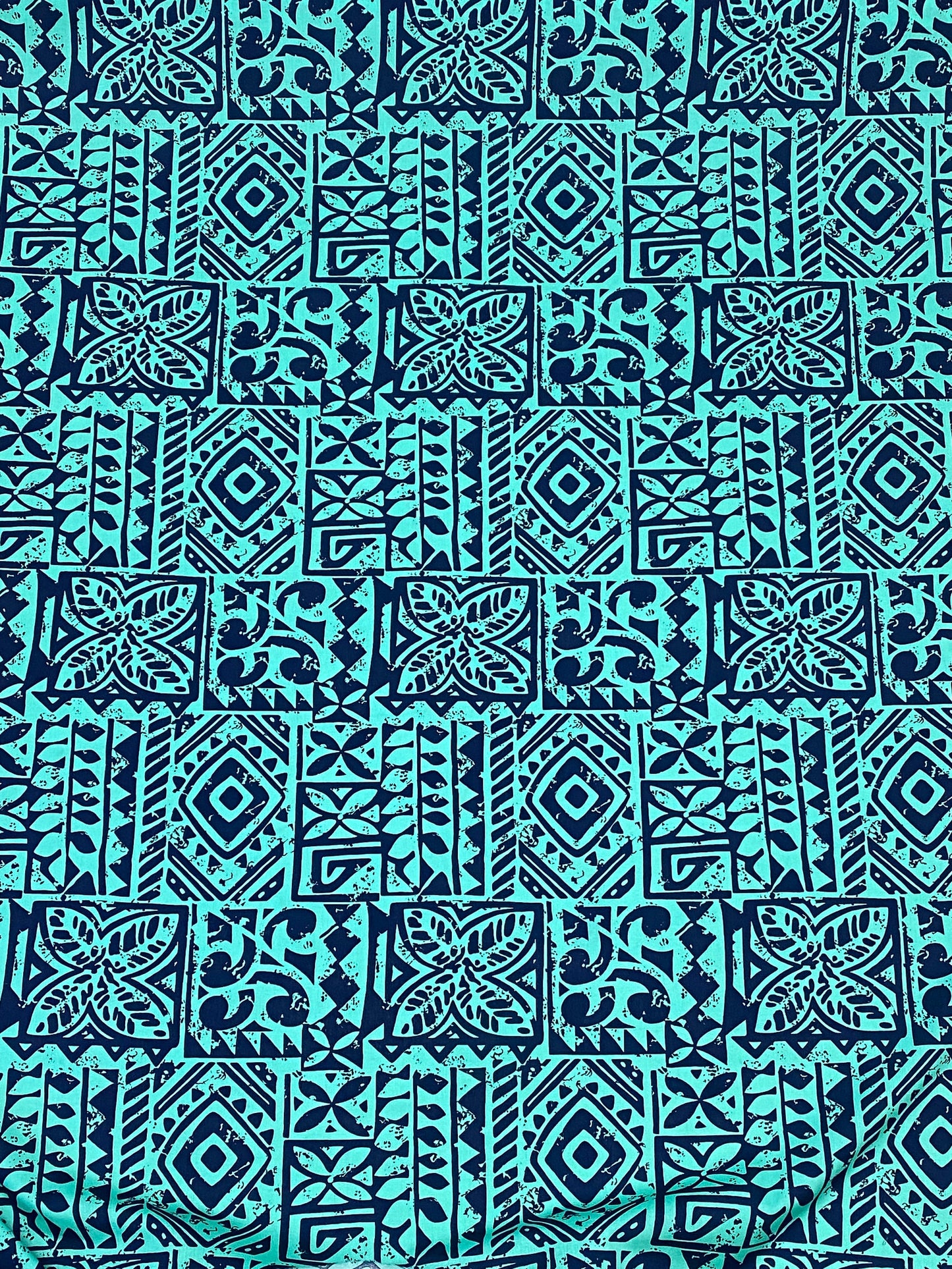 Polynesian Fabric -Tapa Fabric, Block Print, Tribal Tattoo, Samoan, Island Fabric - Sold by the Yard - 100% Cotton Fabric 45" - New Design | Gtex Fabrics