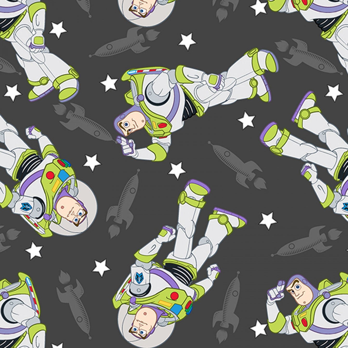 DISNEY TOY STORY Buzz Lightyear Toss 100% Cotton Disney Fabric High Quality | Gtex Fabrics