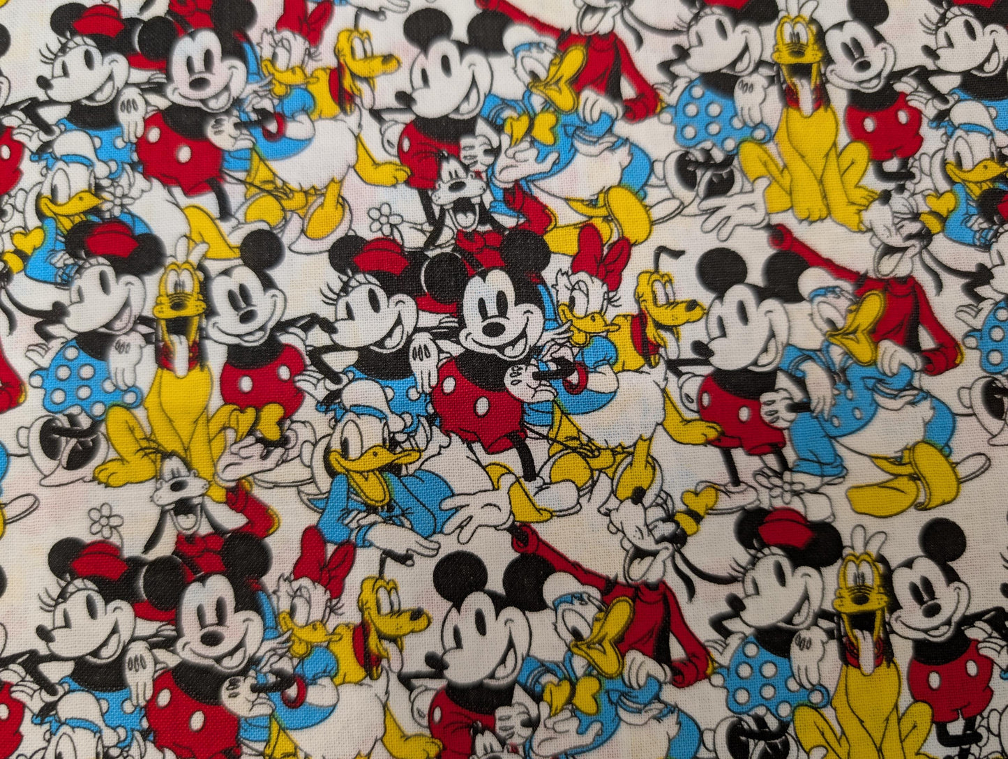 Disney Mickey Mouse & Friends Sensational 6 Snapshot - 100% Cotton-Licensed HD Print By The Yard or Select Length | Gtex Fabrics