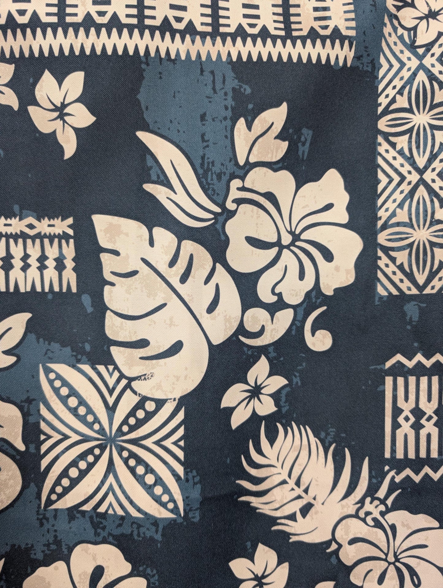 High-Quality 58” Wide Mini Matt Fabric – Polynesian Island Print, Monstera Tropical Plant – Vibrant Colors – Tonga, Samoa - Sold By The Yard | Gtex Fabrics