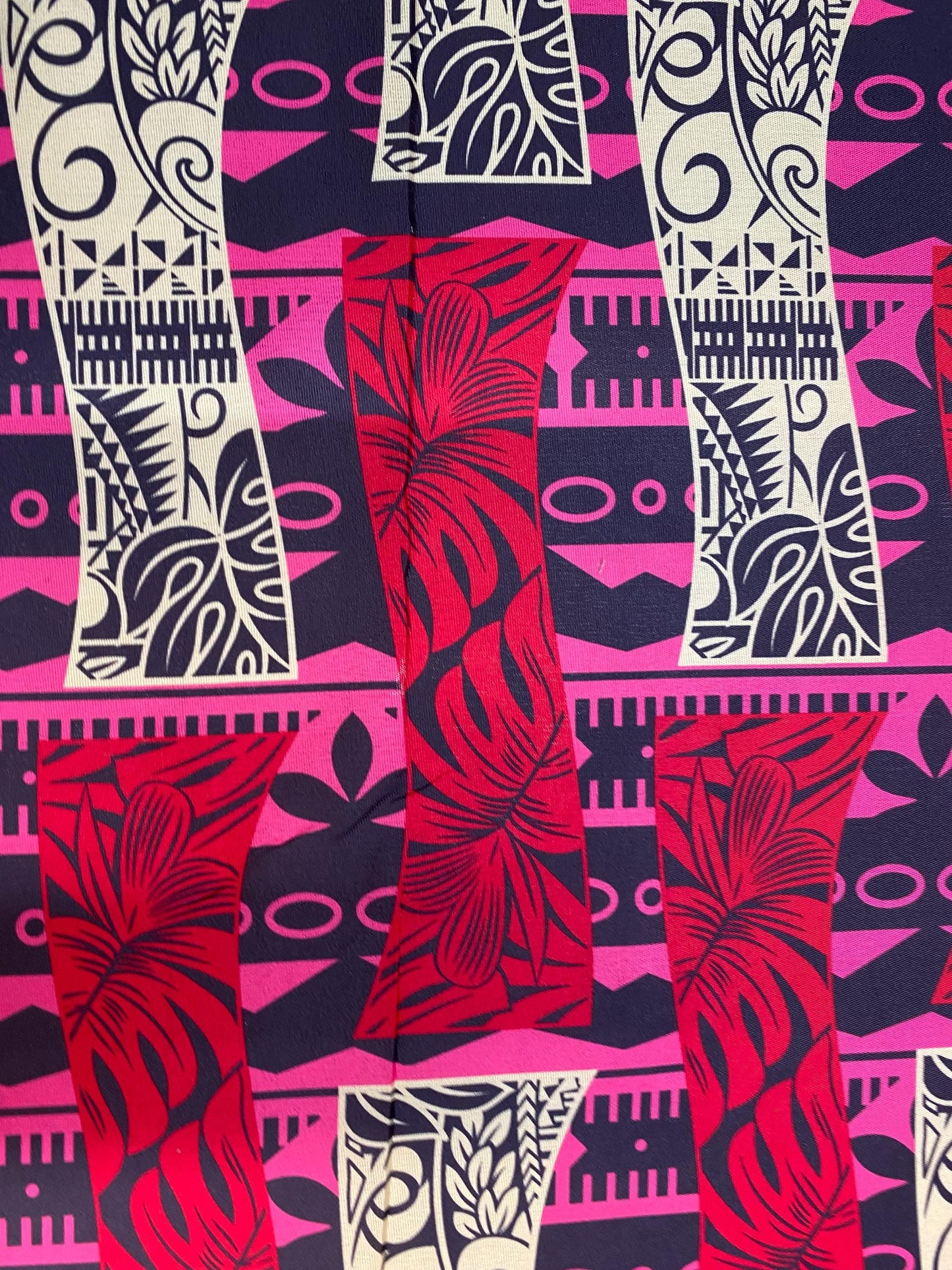 Polynesian Tapa Print, Tribal, Block Print, Polyester Fabric 45" - HD Design Island Fabric | Gtex Fabrics