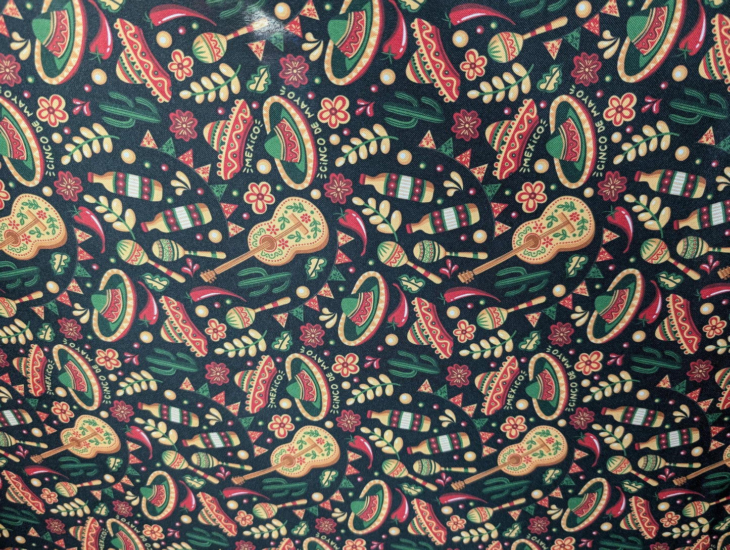 High-Quality Mexican Mini Matt Fabric – Loteria, Tattoo, Avocado, Sombrero, Cinco De Mayo, San Muerte – Hispanic Material by the Yard | Gtex Fabrics