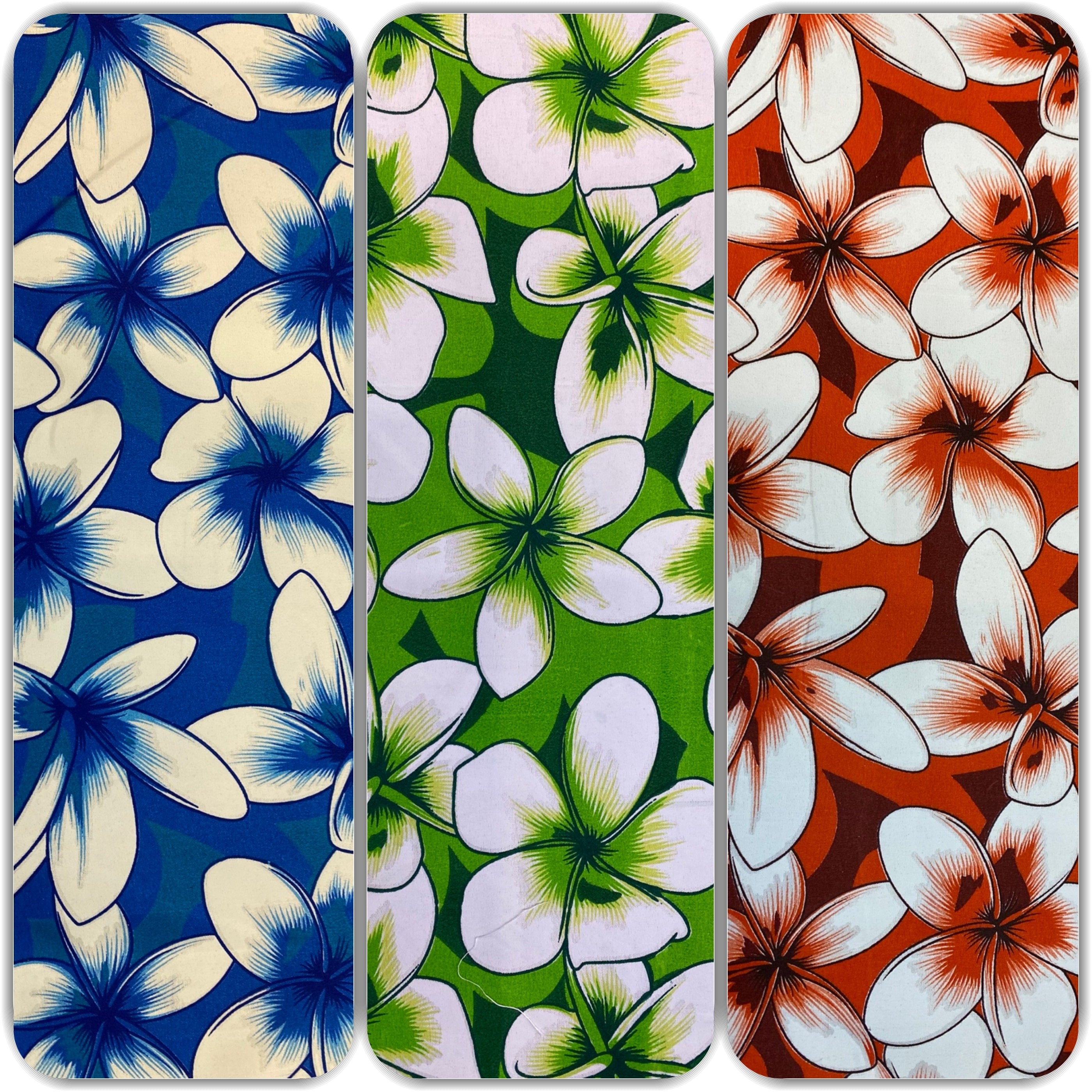 New Aloha Print - Tropical Floral Polynesian Hawaiian Fabric by