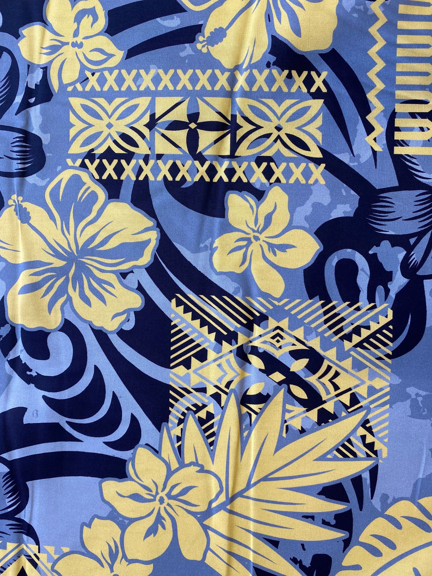 GTEX Collection - Polynesian Fabric -Tribal Tapa Print Floral Design, Island Fabric - Sold by the Yard - 100% Cotton Fabric 45" - New Design | Gtex Fabrics