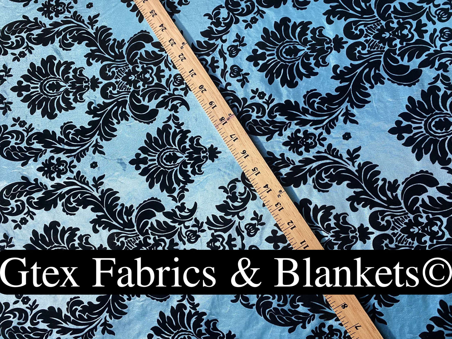 Royal Victorian Gothic Damask Taffeta Flocked Fabric for Dresses, Home Decor, Apparel, Curtains, ETC by the Yard (58") Soft Textured Damask