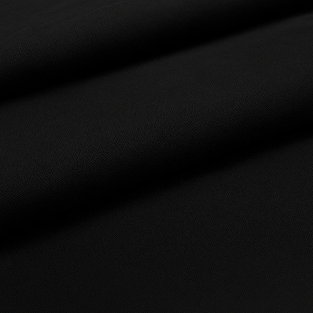Black 100% Cotton Fabric – Solid Color, 44” Wide Quilting & Sewing Fabric by the Yard