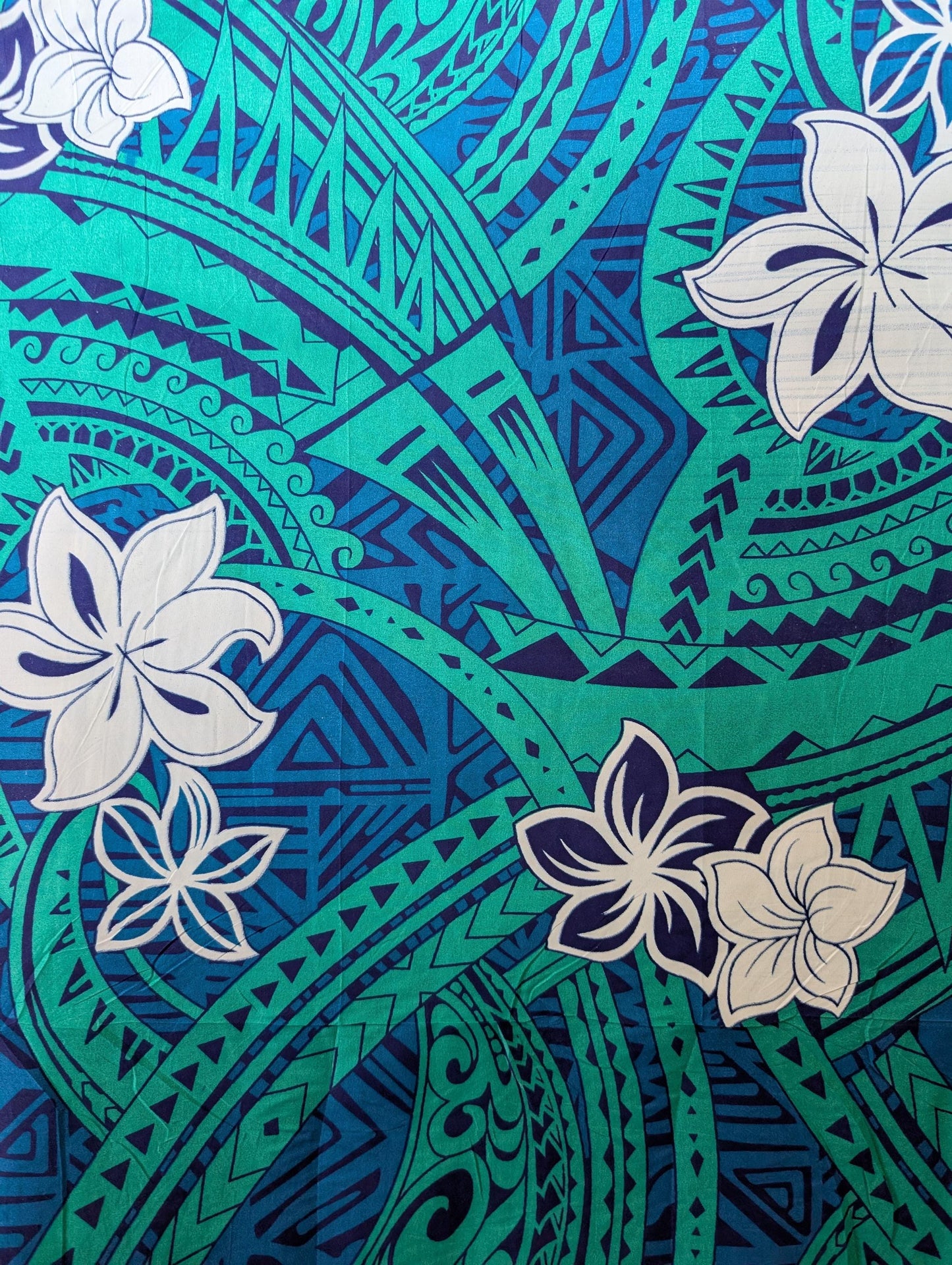 Gtex Collection – Polynesian Elegance Fabric | 36" Polyester with Soft Poly Cotton Feel – Tropical Floral Fusion | Wholesale | Gtex Fabrics
