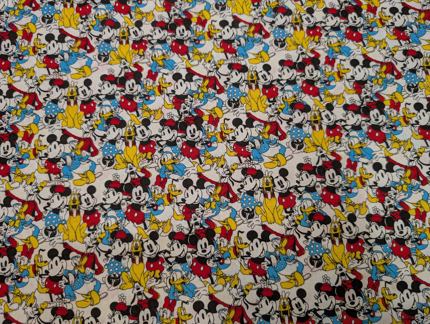 Disney Mickey Mouse & Friends Sensational 6 Snapshot - 100% Cotton-Licensed HD Print By The Yard or Select Length | Gtex Fabrics