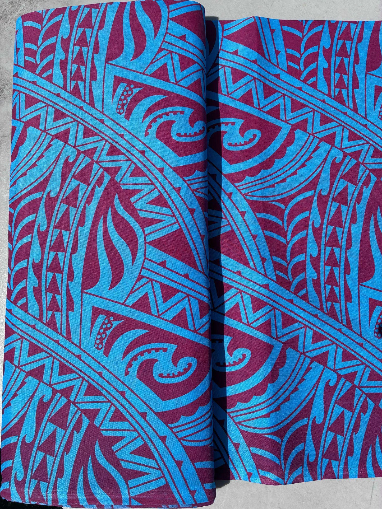 Roll, Bolt - Polynesian Elegance: 36" Polyester Fabric with Poly Cotton Feel– New Tribal Tattoo Design- Made In Thailand - Wholesale Price | Gtex Fabrics