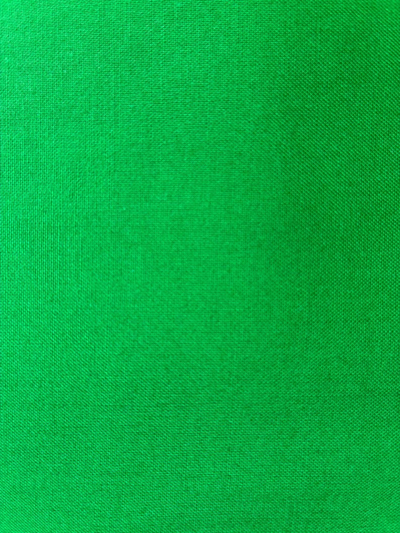 Kelly Green Cotton Fabric by the Yard – 100% Cotton Solid Quilting Fabric, 44” Wide, Soft Sewing Material | G-tex Fabrics