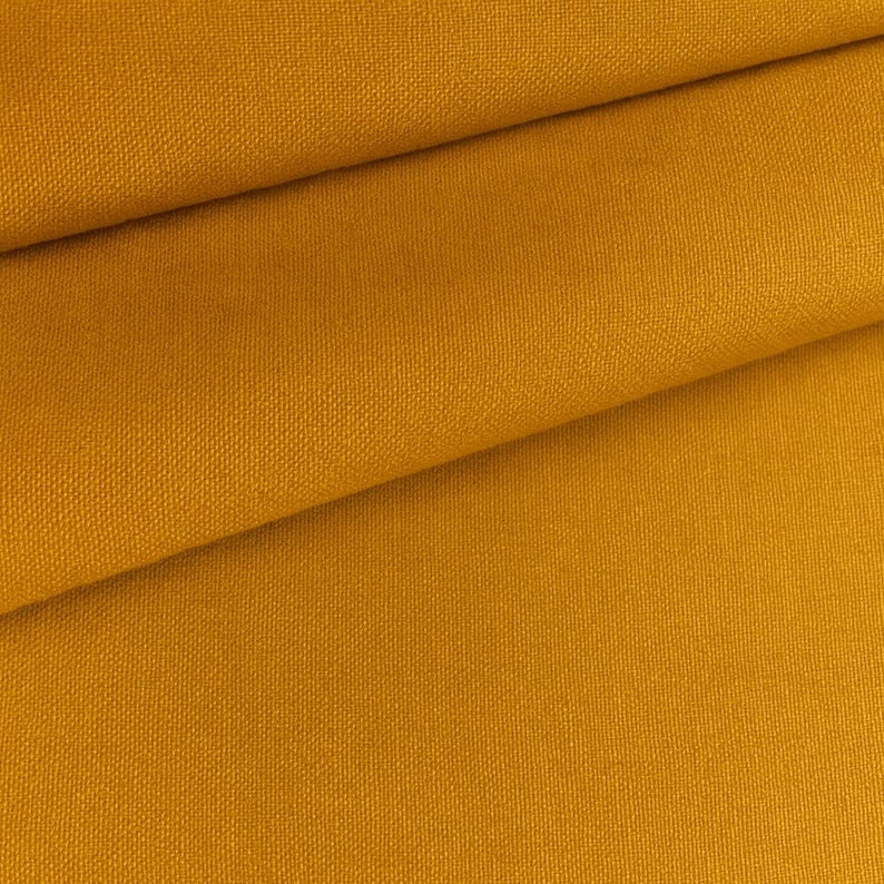 Mustard Gold Cotton Fabric by the Yard – 100% Cotton Solid Quilting Fabric, 44” Wide, Soft Sewing Material | G-tex Fabrics