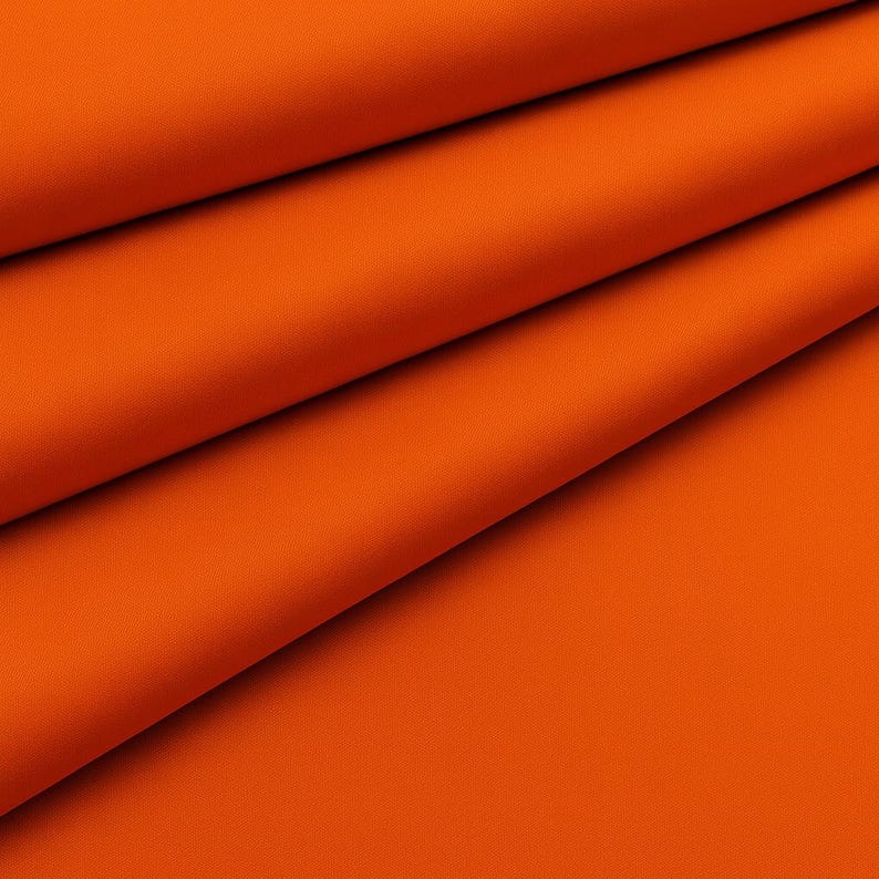 Orange Cotton Fabric by the Yard – 100% Cotton Solid Quilting Fabric, 44” Wide, Soft Sewing Material | G-tex Fabrics