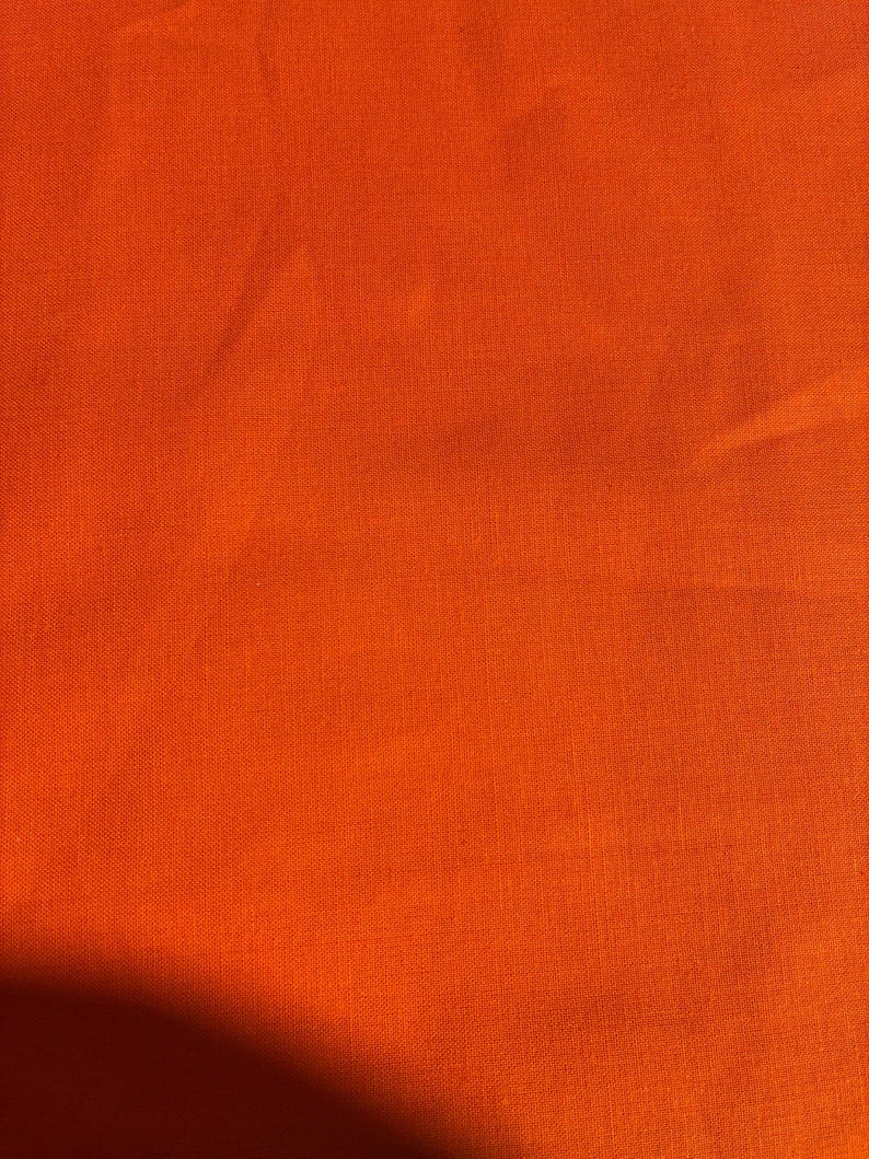 Orange Cotton Fabric by the Yard – 100% Cotton Solid Quilting Fabric, 44” Wide, Soft Sewing Material | G-tex Fabrics
