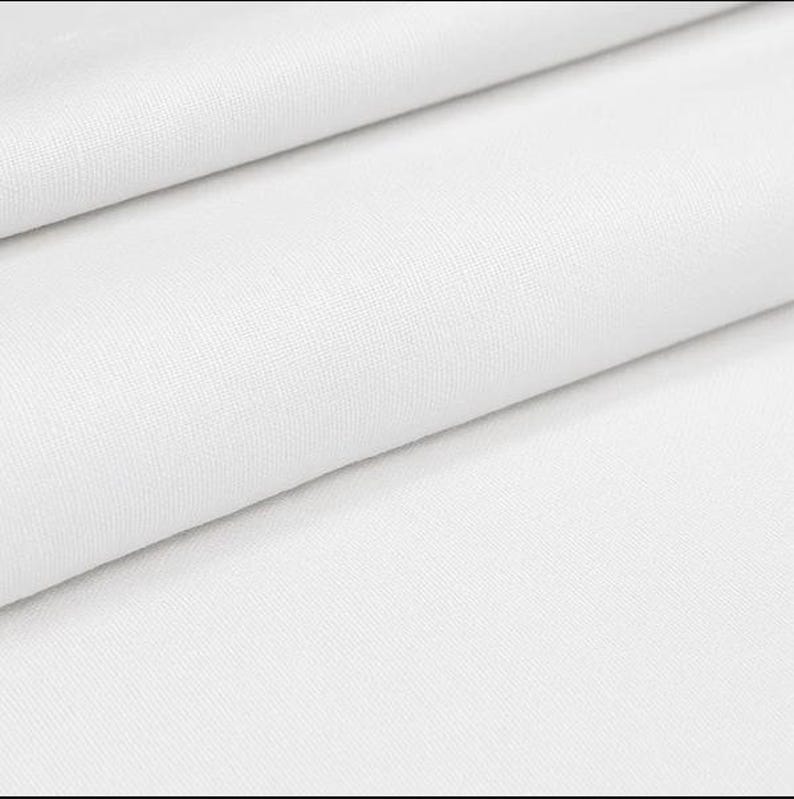 White Cotton Fabric by the Yard – 100% Cotton Solid Quilting Fabric, 44” Wide, Soft Sewing Material | Gtex Fabrics