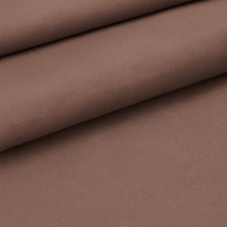 Mocha Brown Cotton Fabric by the Yard – 100% Cotton Solid Quilting Fabric, 44” Wide, Soft Sewing Material | G-tex Fabrics