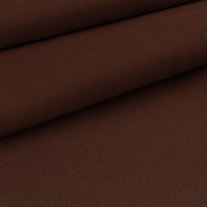Brown Cotton Fabric by the Yard – 100% Cotton Solid Quilting Fabric, 44” Wide, Soft Sewing Material | G-tex Fabrics