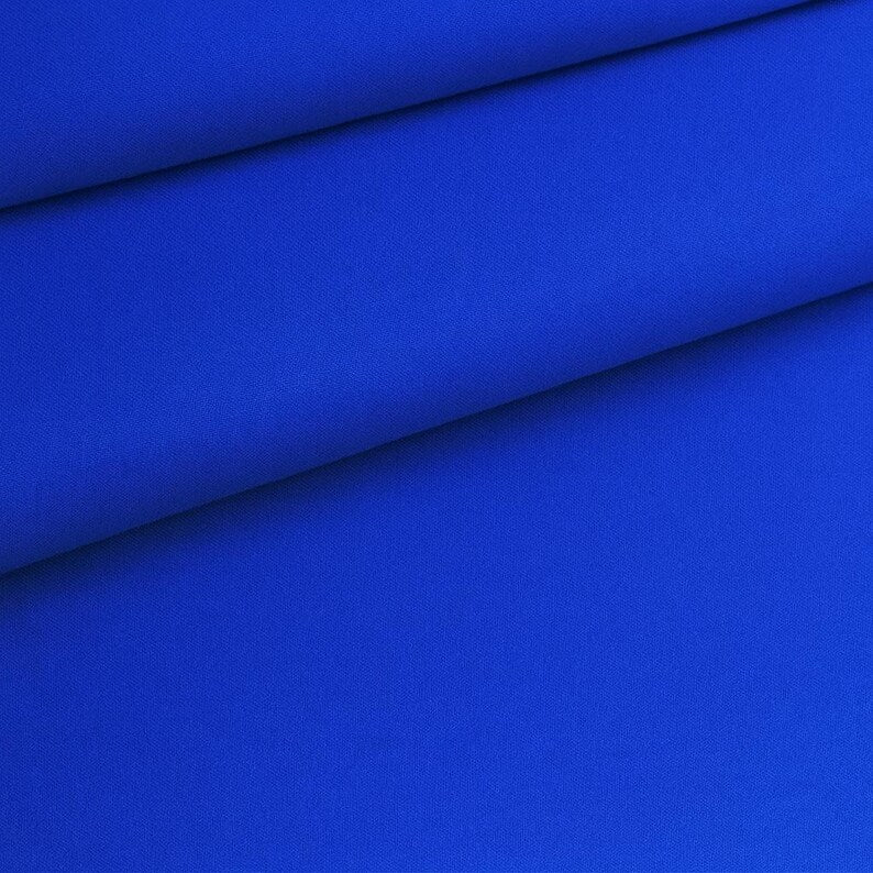 Royal Blue Cotton Fabric by the Yard – 100% Cotton Solid Quilting Fabric, 44” Wide, Soft Sewing Material | G-tex Fabrics