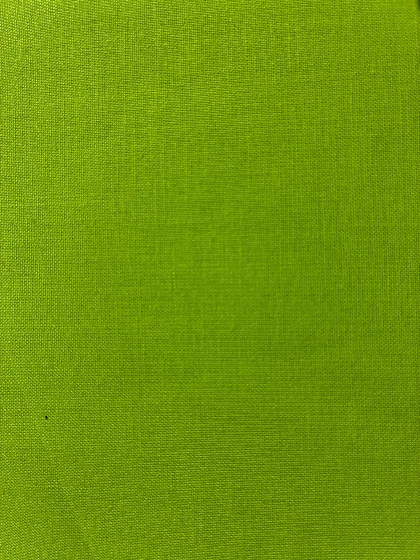 Lime Green Cotton Fabric by the Yard – 100% Cotton Solid Quilting Fabric, 44” Wide, Soft Sewing Material | G-tex Fabrics