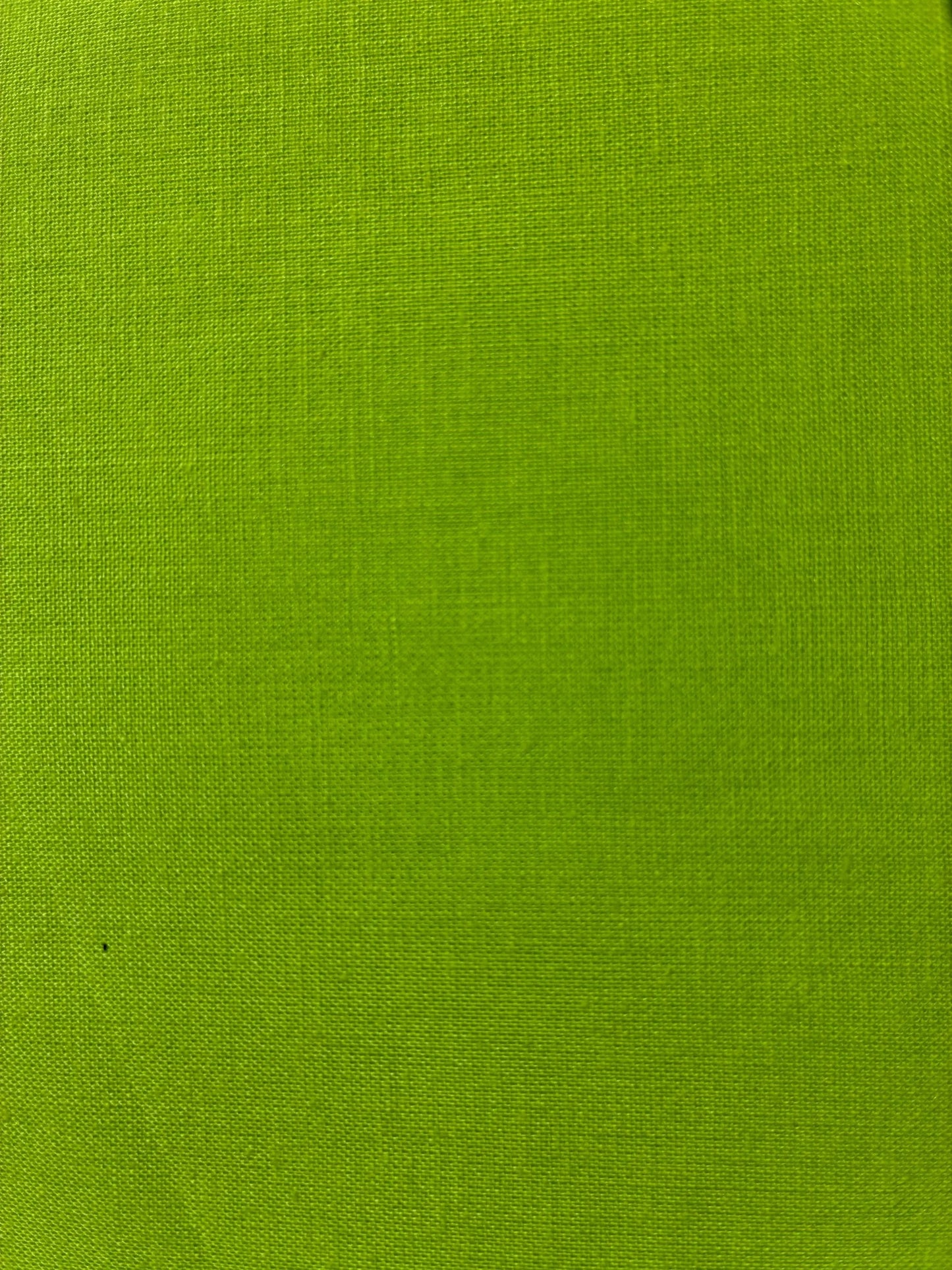 Lime Green Cotton Fabric by the Yard – 100% Cotton Solid Quilting Fabric, 44” Wide, Soft Sewing Material | G-tex Fabrics