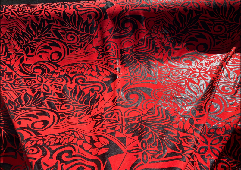 Polynesian Foil Fabric