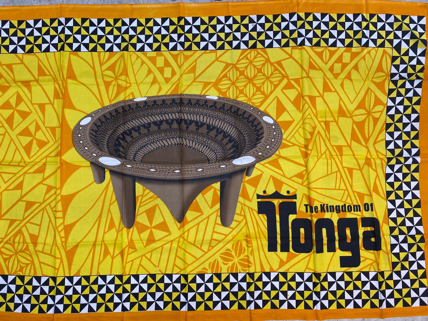 High-Quality Soft Lightweight - Kava Bowl Tonga - Ei Lava Lava Sarong Pareo Wrap – Made in India – Perfect for Any Occasion -Large  70"x44"   | Gtex Fabrics