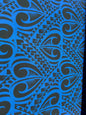 Polynesian Tribal Tattoo Heart Print – 45” Wide | Lightweight Soft Poly Cotton Fabric | Sold by Yard or Roll | Island Design | Wholesale  | Gtex Fabrics