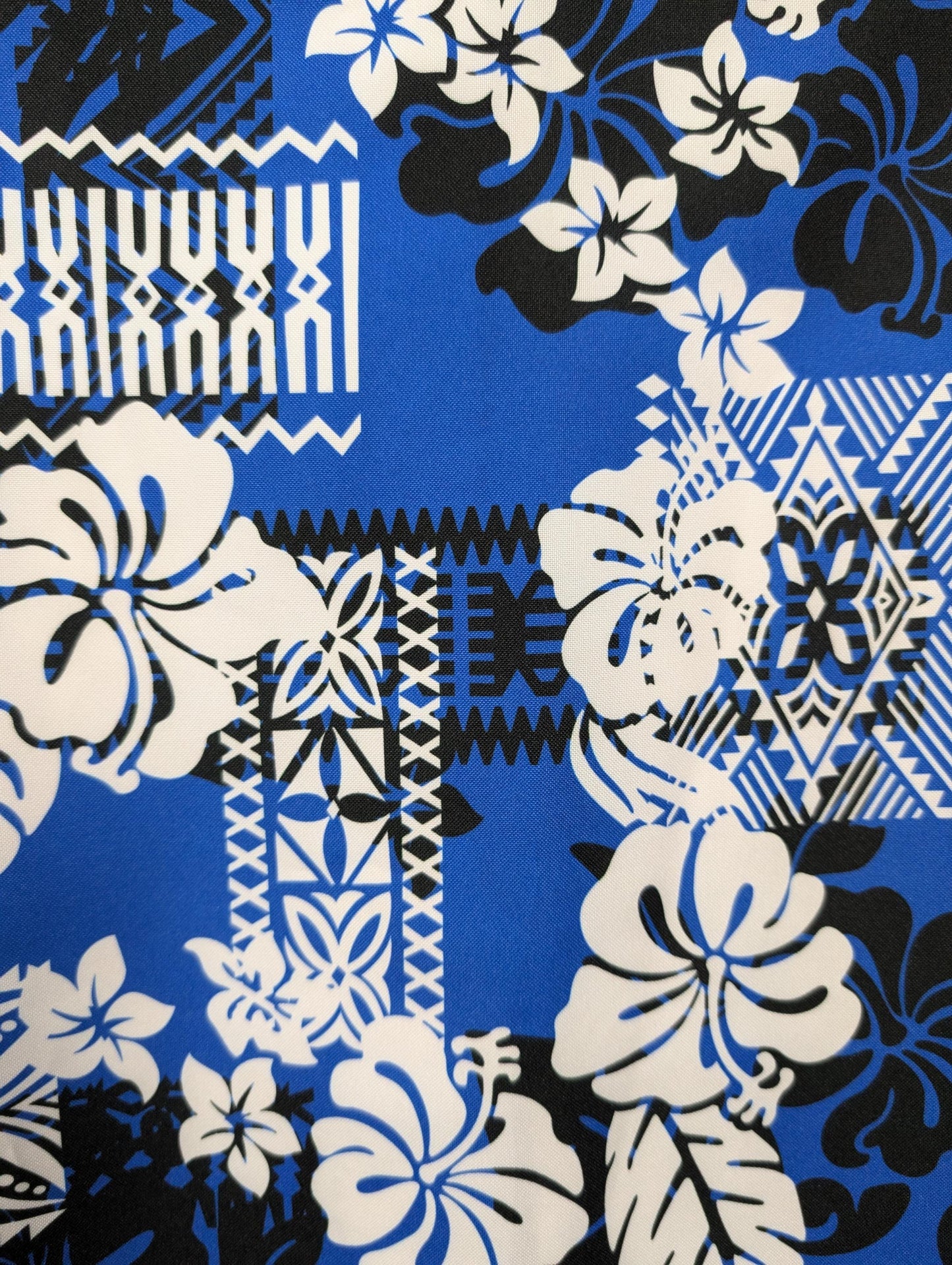 High-Quality 58” Wide Mini Matt Fabric – Polynesian Island Print, Monstera Tropical Plant – Vibrant Colors – Tonga, Samoa - Sold By The Yard | Gtex Fabrics