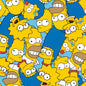 The Simpsons Head Toss 100% Cotton Fabric By The Yard - Novelty Fabric High Quality | Gtex Fabrics