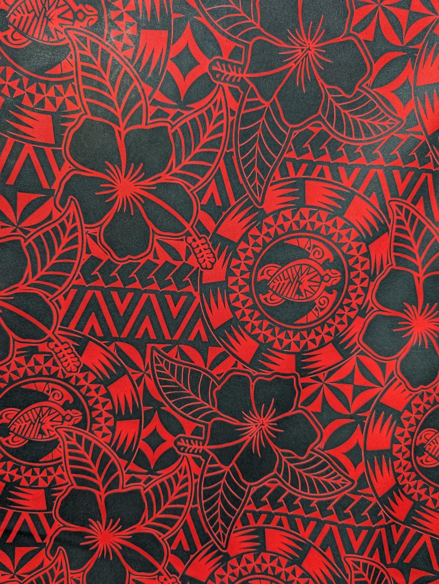 High Quality "58" Wide Mini Matt Fabric – Polynesian, Island Print, Tropical - Vibrant Colors - Sold By The Yard |Polynesian Monstera Leaf Fabric – Tribal Island Print | 45” Wide | Gtex Fabrics