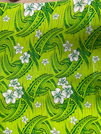 Polynesian Elegance: 36" Polyester Fabric with Poly Cotton Feel– Hawaiian and Floral Fusion- Made In Thailand - Low Price - Roll Wholesale  | Gtex Fabrics