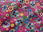 Mexican Heritage Folkloric Sugar Skulls 100% Cotton poplin Fabric / Pink Calaveras Fabric / 44" wide | Gtex Fabrics