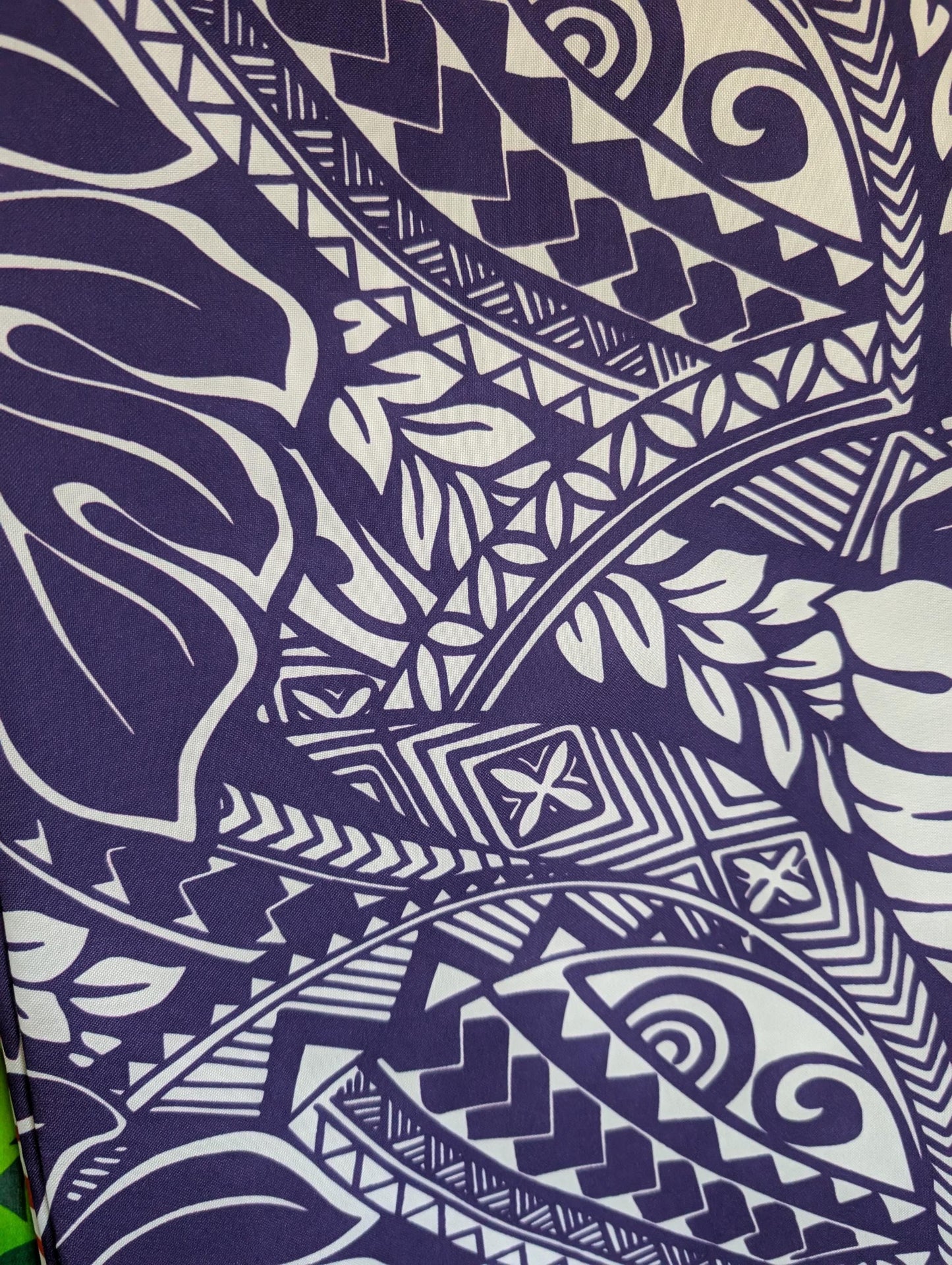 Premium 58” Wide Mini Matt Fabric – Polynesian Monstera Print – Tropical Island Design – Tonga, Samoa – Limited Edition | Gtex Fabrics