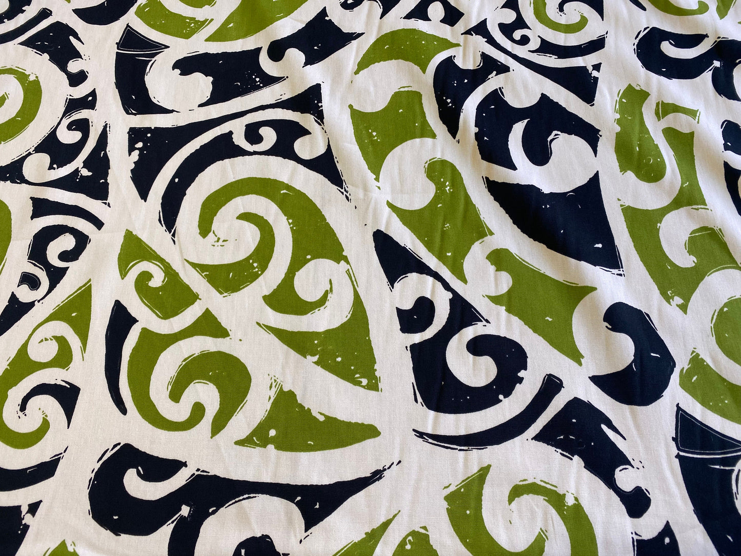 GTEX Collection - Island Print Tropical Hawaiian Tribal Polynesian Print 100% Cotton Fabric 45" Sold By The Yard  | Gtex Fabrics