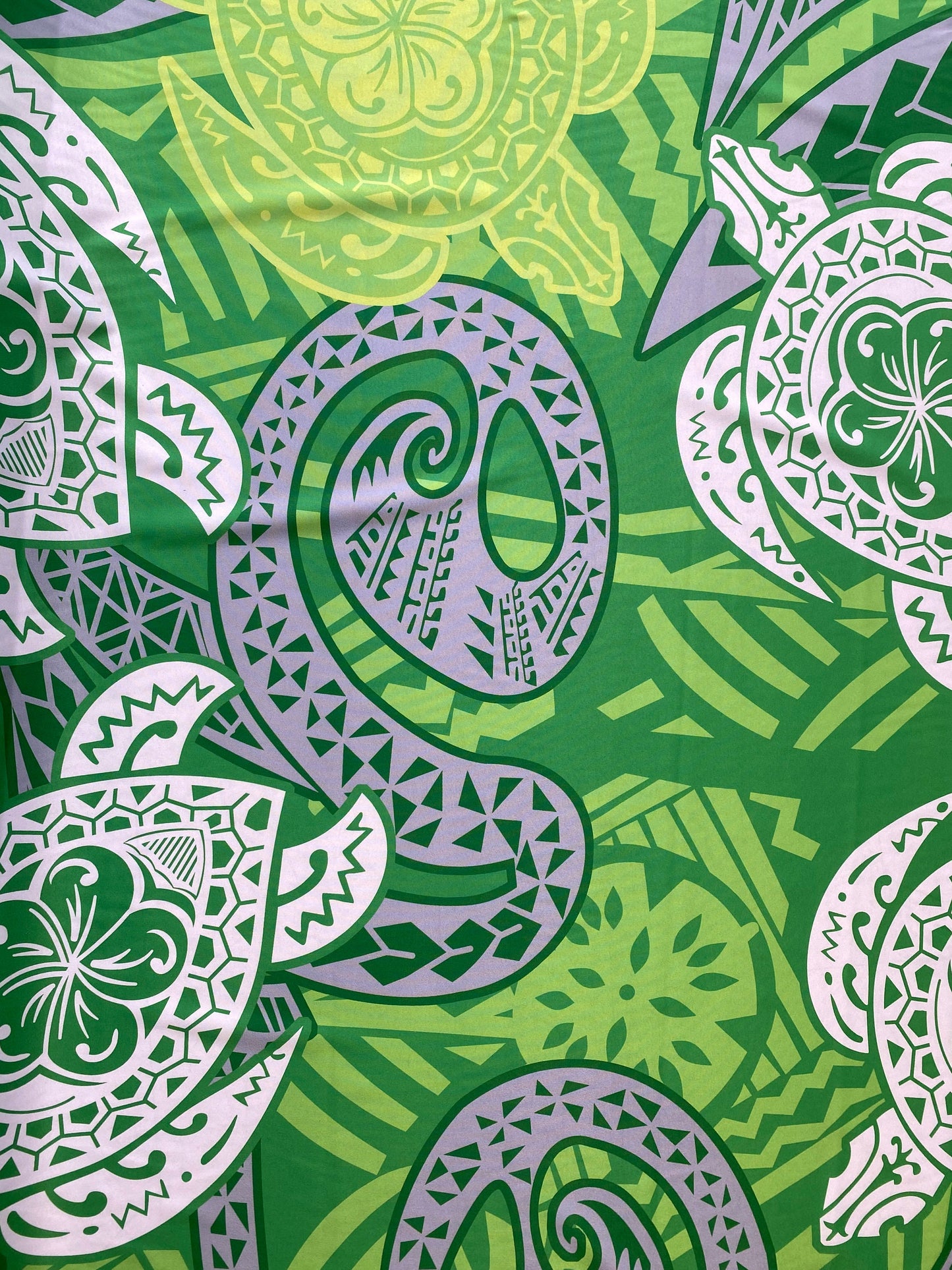 New Tropical Turtle Large Design Polynesian Fabric - Peach Skin Fabric- by the Yard 58" Wide - New Design - Island Fabric 107 | Gtex Fabrics