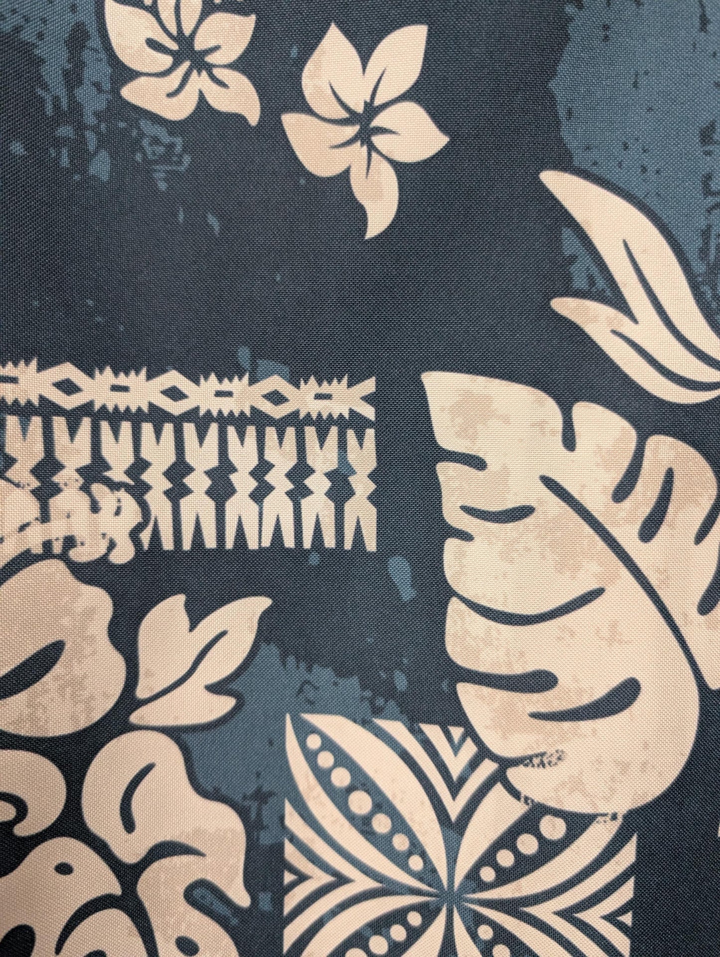 High-Quality 58” Wide Mini Matt Fabric – Polynesian Island Print, Monstera Tropical Plant – Vibrant Colors – Tonga, Samoa - Sold By The Yard | Gtex Fabrics