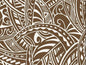 Polynesian Tribal Tattoo Fabric – Brown Poly Cotton Blend Fabric, 44” Wide Island Print by the Yard