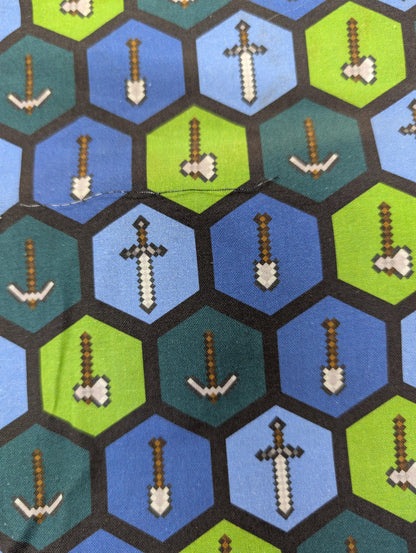 Minecraft Tools Toss - 100% Cotton Fabric By The Yard Novelty Fabric High Quality  | Gtex Fabrics