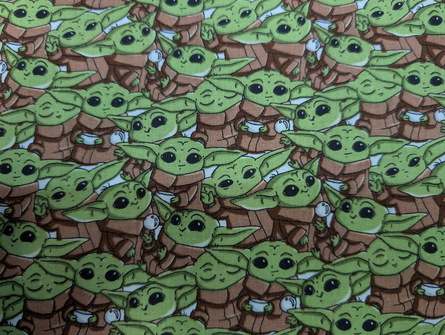 Disney Star Wars - Mandalorian The Child Baby YODA Toss 100% Quilting Cotton Fabric by The Yard  | Gtex Fabrics