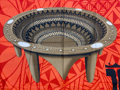 High-Quality Soft Lightweight - Kava Bowl Tonga - Ei Lava Lava Sarong Pareo Wrap – Made in India – Perfect for Any Occasion -Large  70"x44"   | Gtex Fabrics