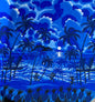 GTEX Collection - Island Print Tropical Hawaiian Polynesian Print Peach Skin Fabric 45" Sold By The Yard  | Gtex Fabrics