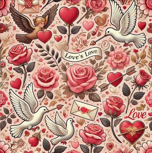 Premium Quality "58" Wide Mini Matt Fabric – Special Occasion, Love, Romantic, Easter Theme - Vibrant Prints with Timeless Design  | Gtex Fabrics