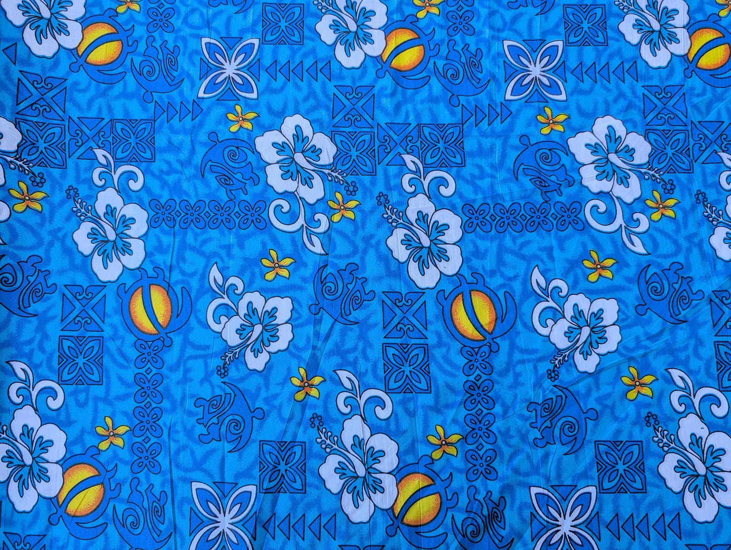 Roll, Bolt - Polynesian Elegance: 36" Polyester Fabric with Poly Cotton Feel– Tropical and Floral Fusion- Made In Thailand - Wholesale Price | Gtex Fabrics