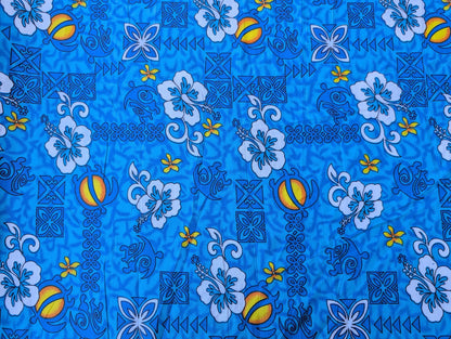 Roll, Bolt - Polynesian Elegance: 36" Polyester Fabric with Poly Cotton Feel– Tropical and Floral Fusion- Made In Thailand - Wholesale Price | Gtex Fabrics