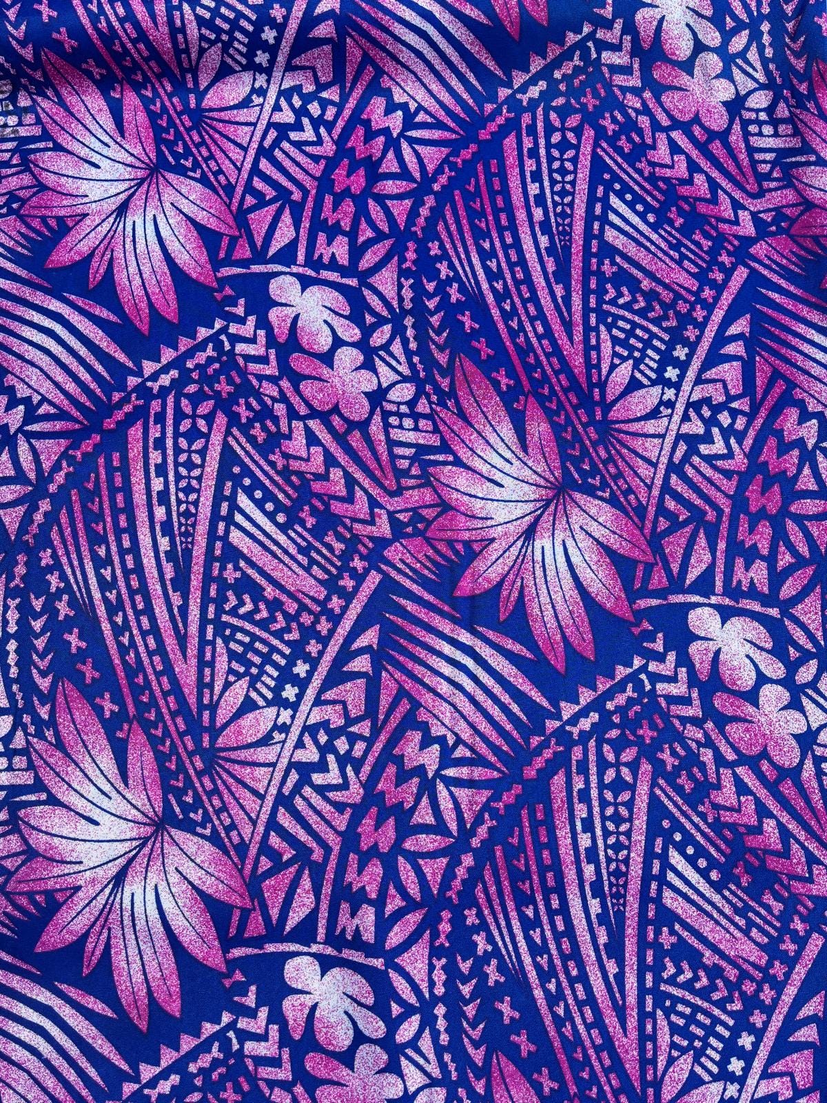Roll, Bolt - Polynesian Elegance: 36" Polyester Fabric with Poly Cotton Feel– Tropical and Floral Fusion- Made In Thailand - Wholesale Price  | Gtex Fabrics