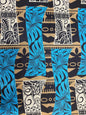 Polynesian Tapa Print, Tribal, Block Print, Polyester Fabric 45" - HD Design Island Fabric | Gtex Fabrics