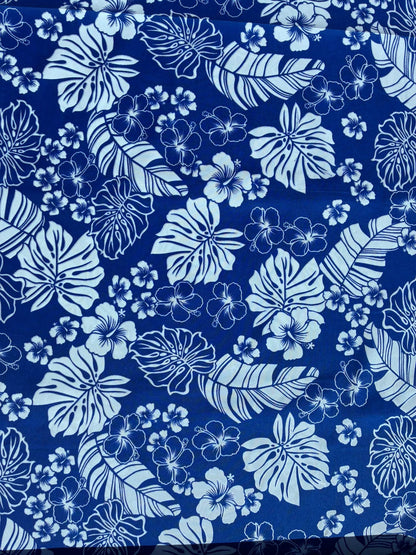 Floral Collection- Polynesian Elegance: 36" Polyester Fabric with Poly Cotton Feel – Exquisite Design - Vibrant Colors - Wholesale Price | Gtex Fabrics