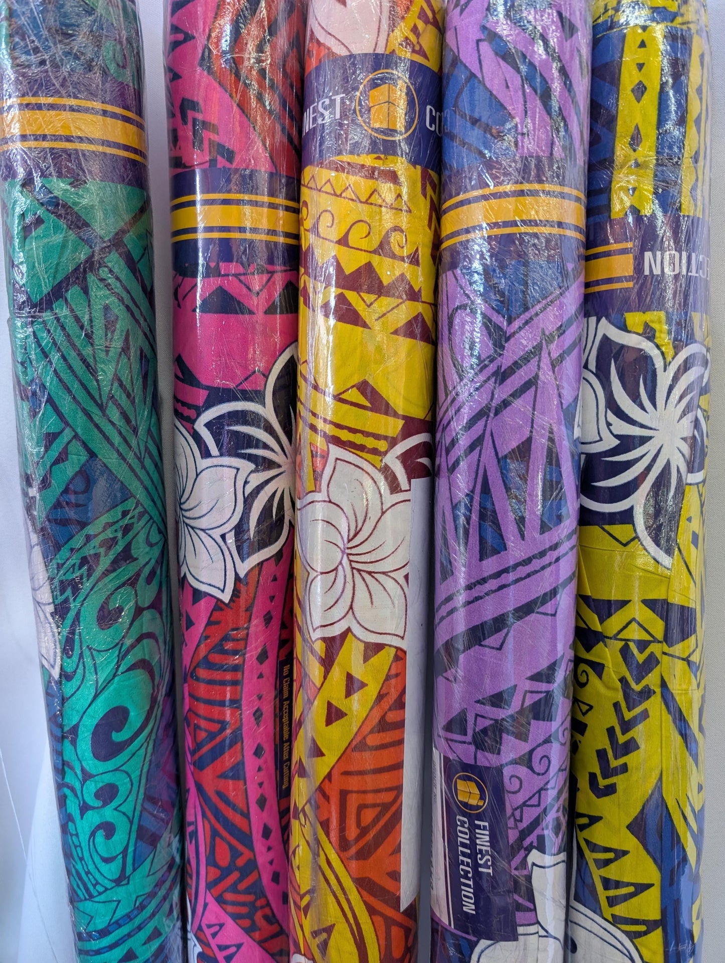 Gtex Collection – Polynesian Elegance Fabric | 36" Polyester with Soft Poly Cotton Feel – Tropical Floral Fusion | Wholesale | Gtex Fabrics