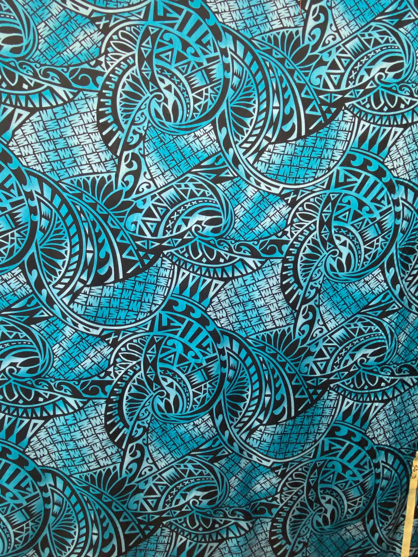 GTEX Collection Tribal Enchantment - Polynesian Fabric - Tribal Tattoo, Island Fabric - Sold by the Yard - Rayon Fabric 45" - New Design | Gtex Fabrics